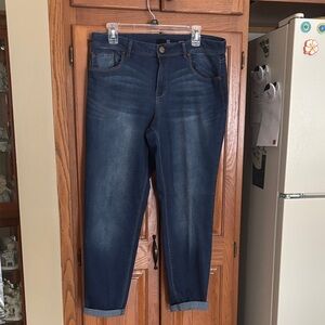 1822 Denim Dark Blue Ankle Jeans